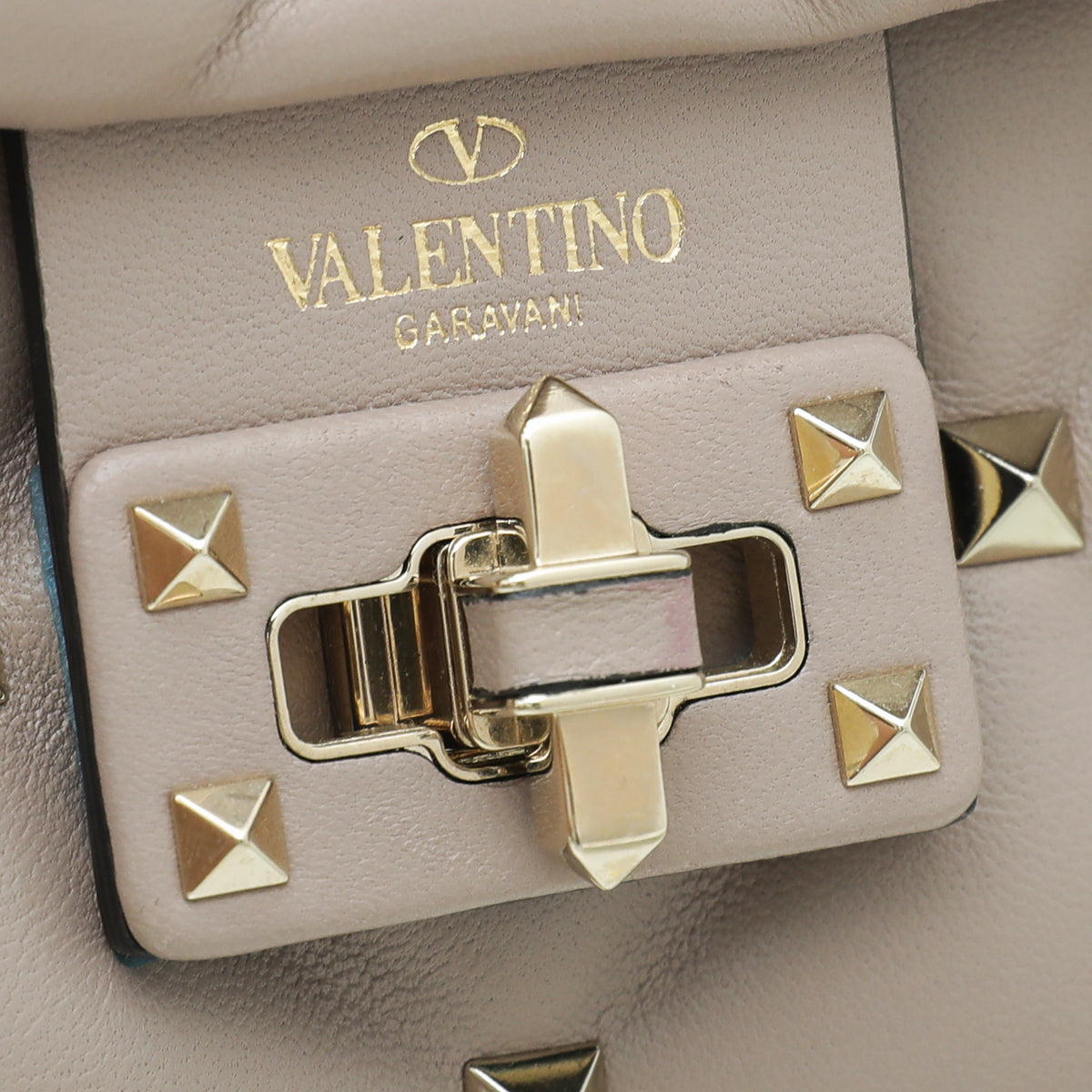 Valentino Poudre Nappa Candystud Top Handle Medium Bag