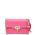 Valentino Pink Vitello Rockstud Crossbody Medium Bag