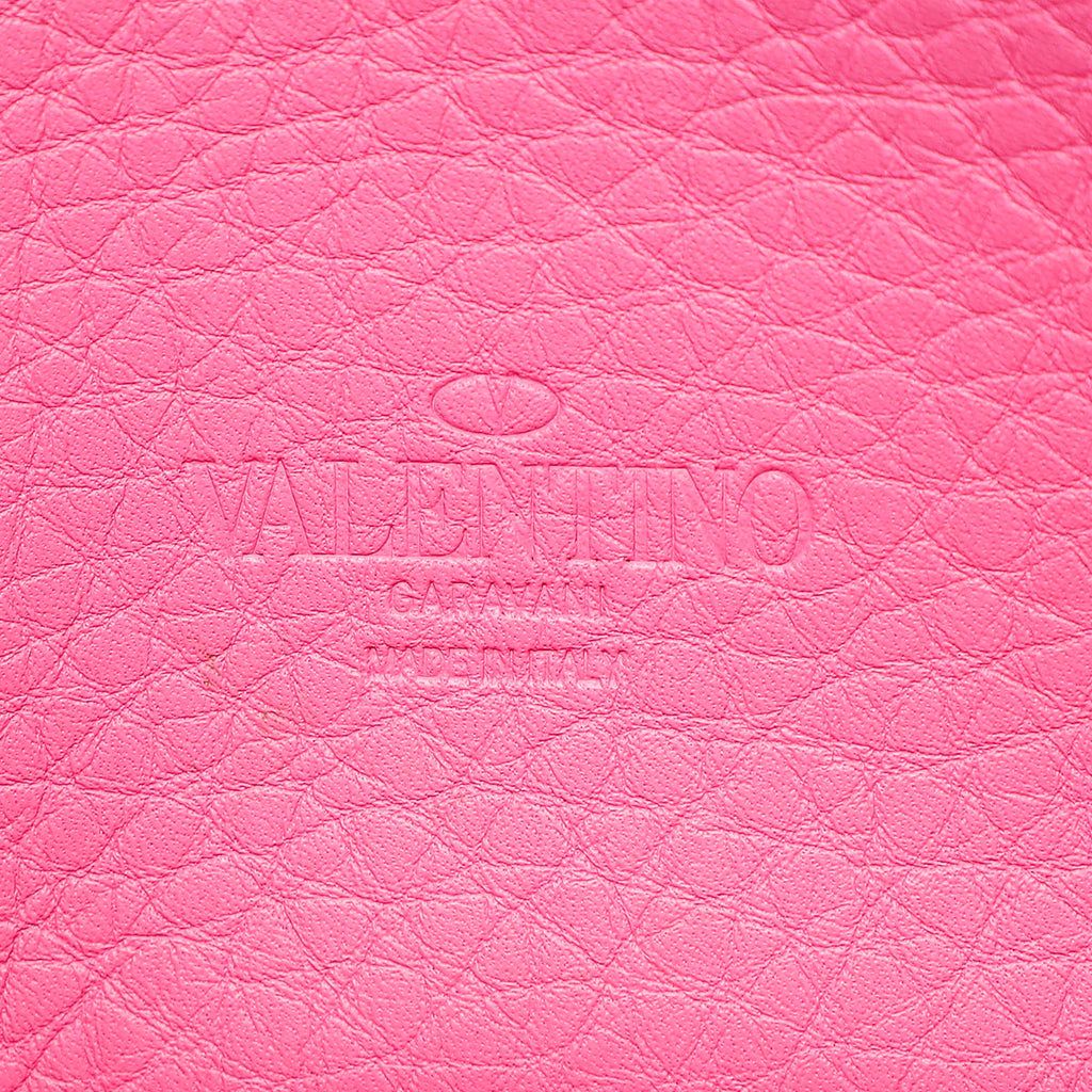 Valentino Pink Vitello Rockstud Crossbody Medium Bag