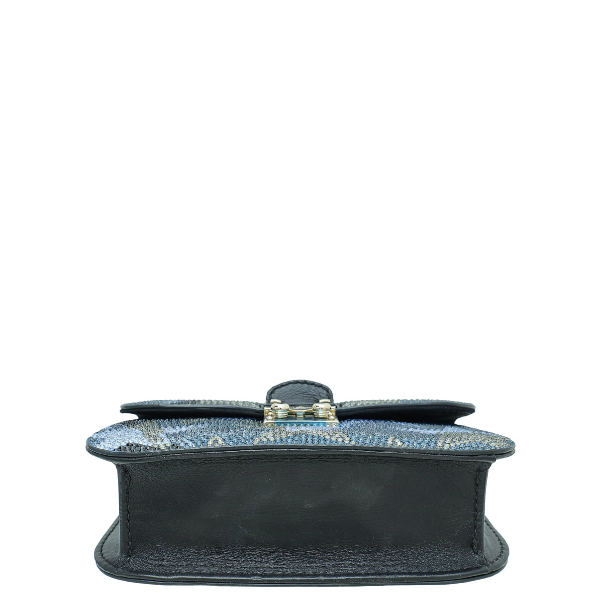 Valentino Bicolor Crystal Glam Lock Rockstud Small Shoulder Bag