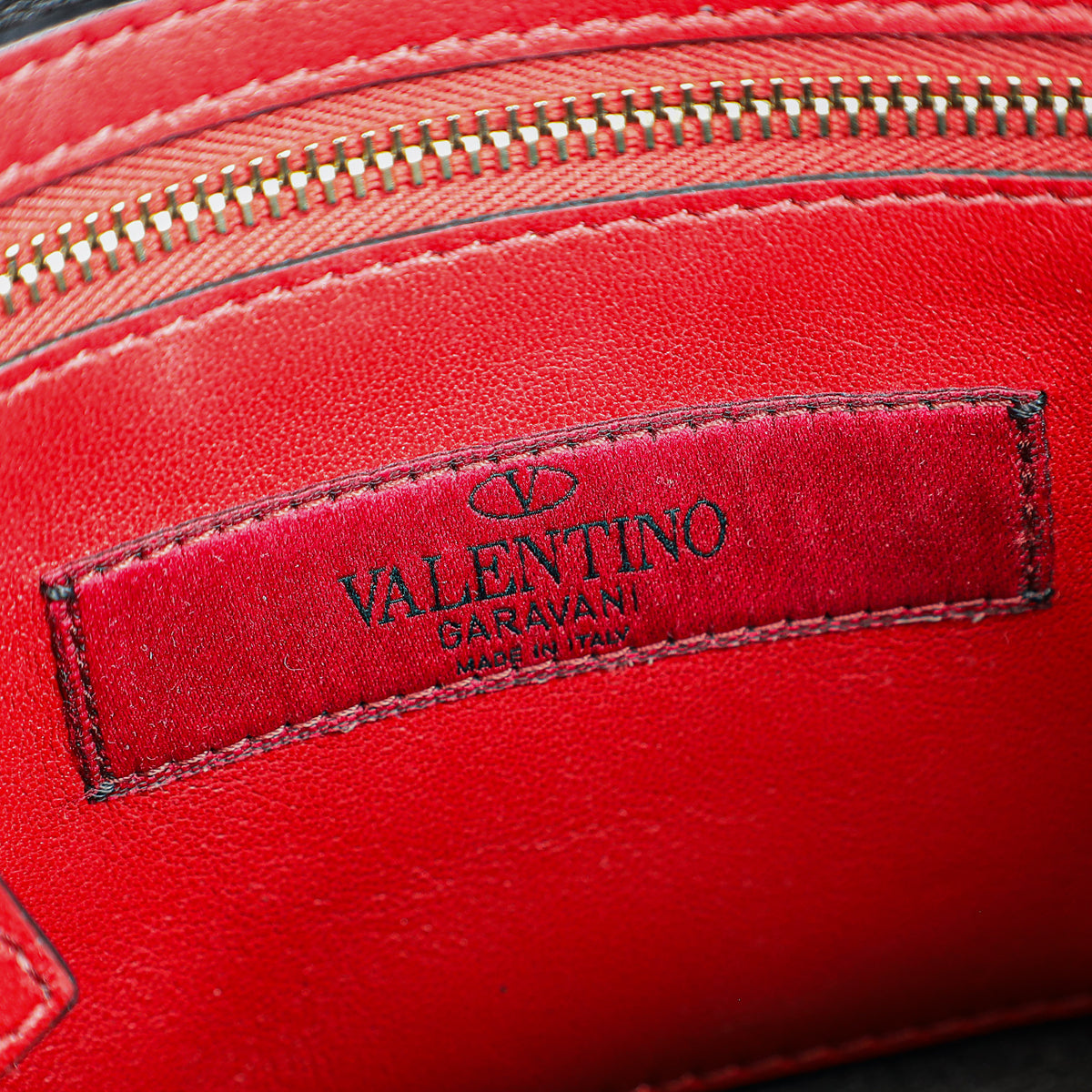 Valentino Burgundy Spike Rockstud Multipocket Flap Bag