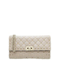 Valentino Nude Poudre Rockstud Spike Chain Clutch Bag
