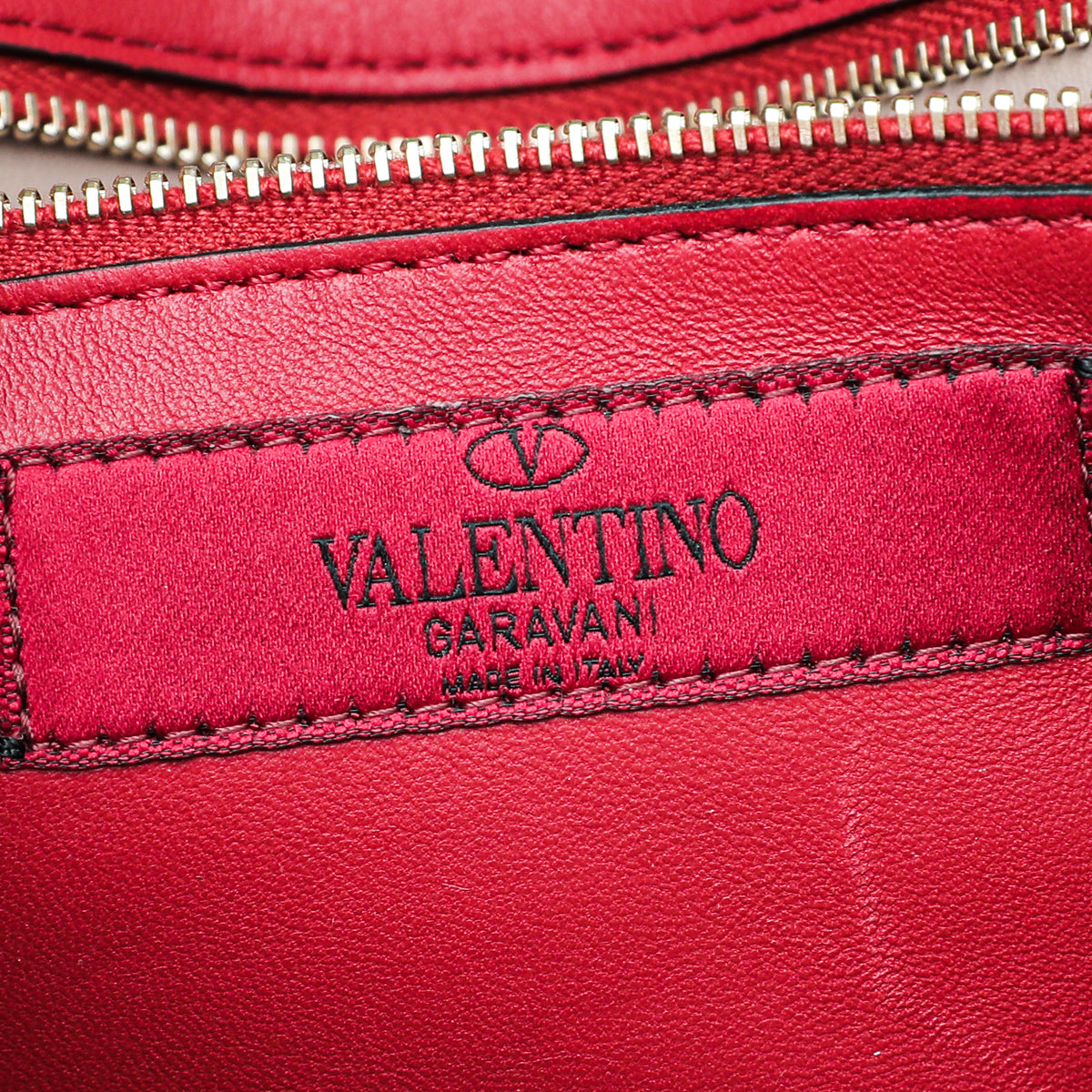Valentino Nude Poudre Rockstud Spike Chain Clutch Bag