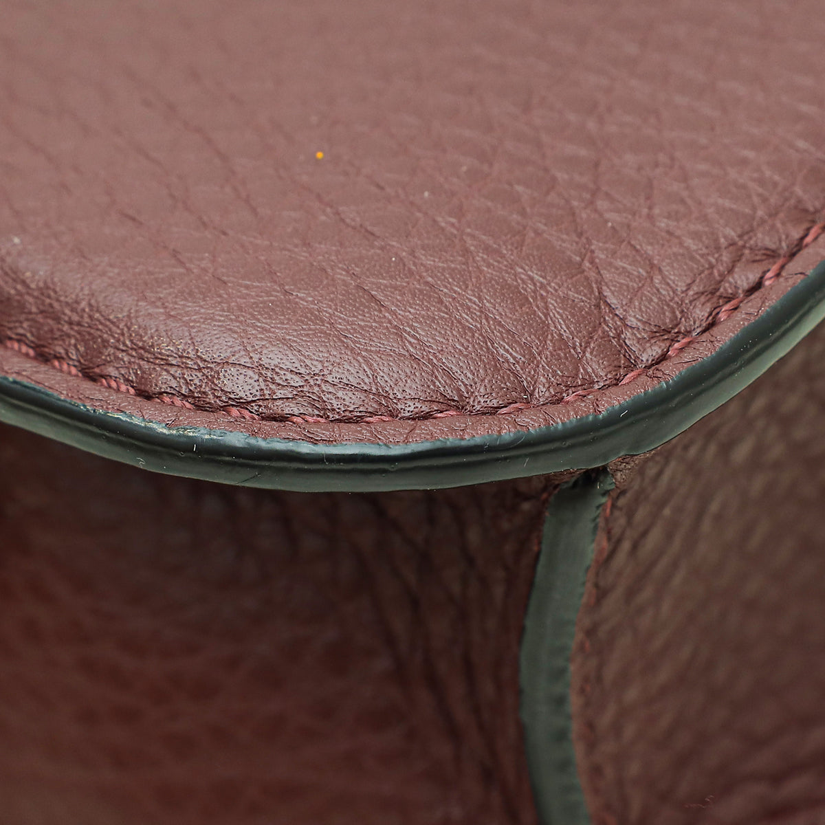 Valentino Burgundy Rockstud Glam Lock Small Chain Bag