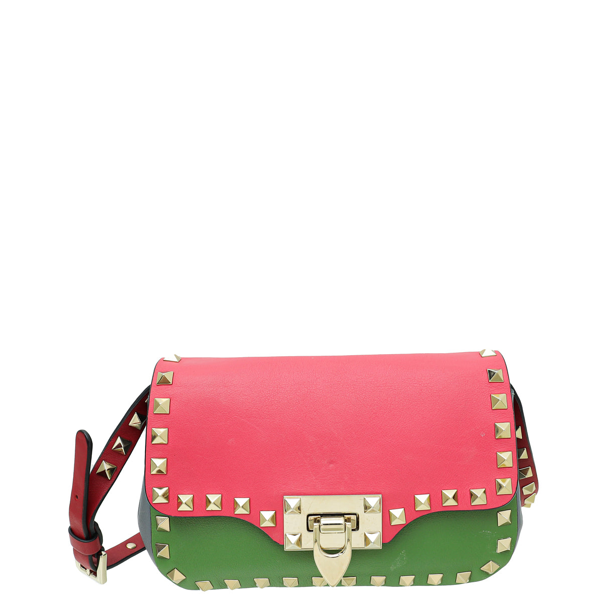 Valentino Colorblock Rockstud Crossbody Mini Bag