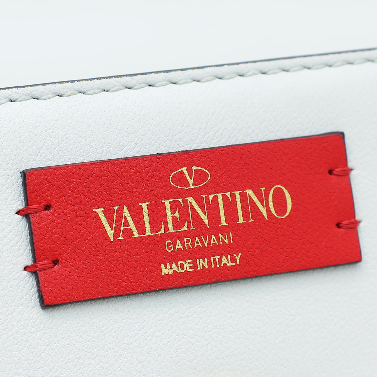 Valentino White Vlogo Supervee Medium Shoulder Bag