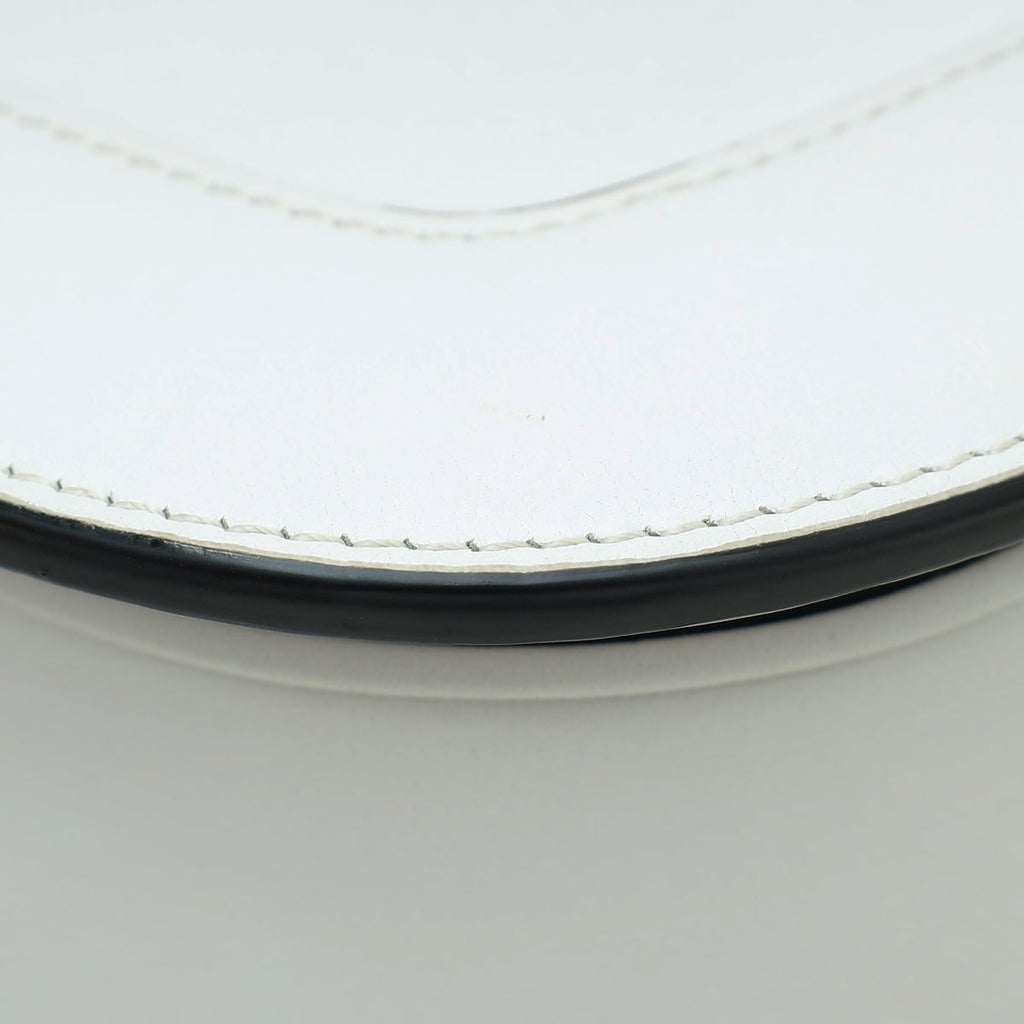 Valentino White Vlogo Supervee Medium Shoulder Bag
