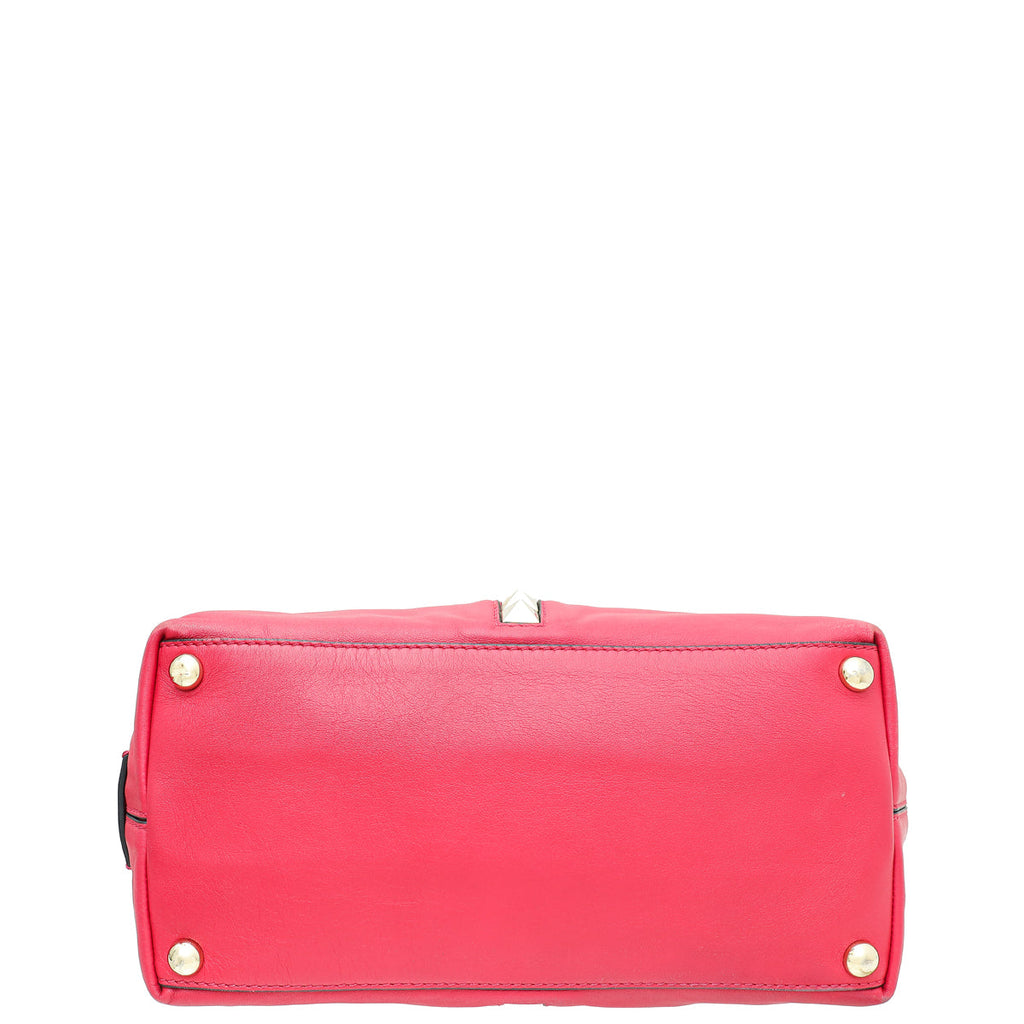Valentino Fuchsia Rockstud Va Va Voom Tote Bag