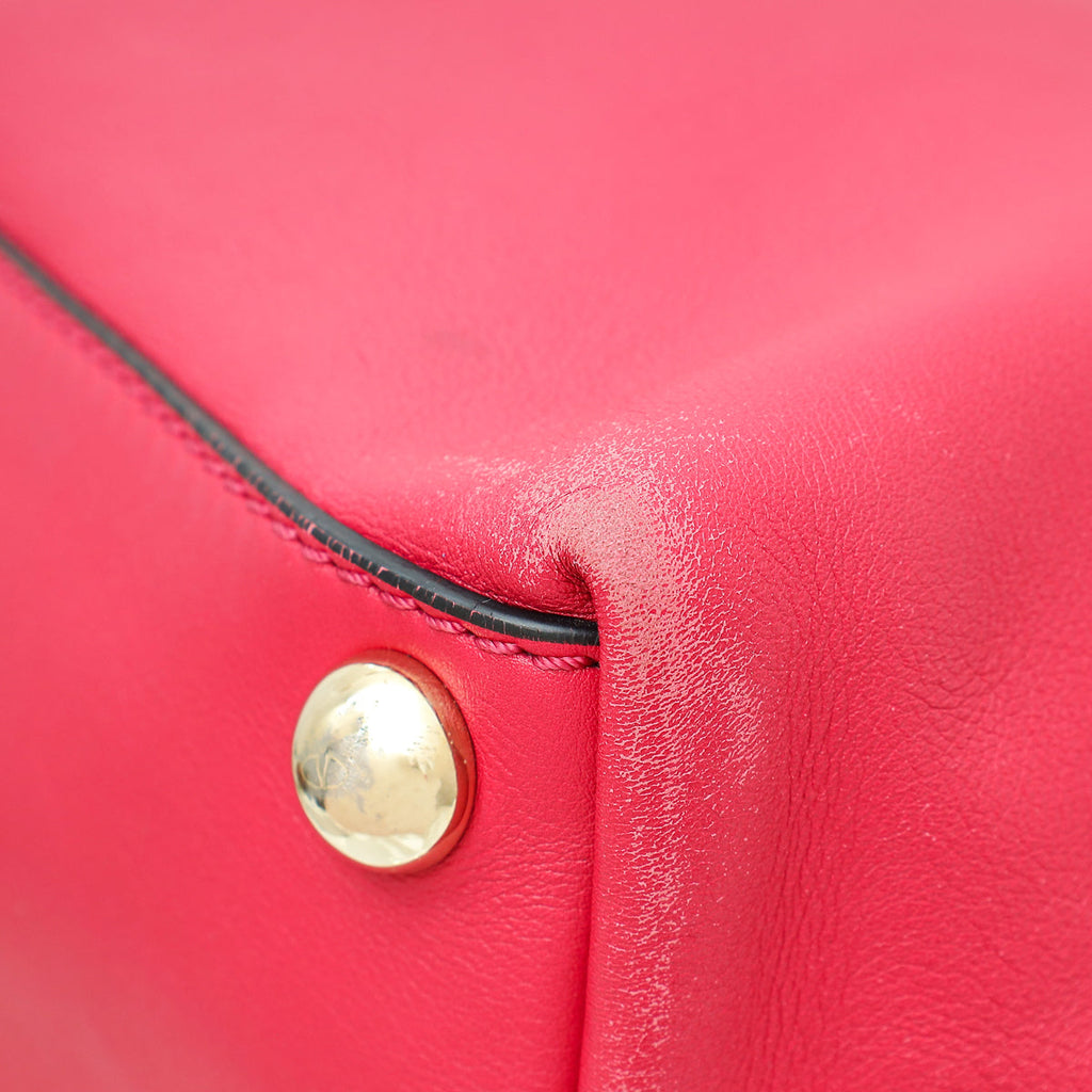 Valentino Fuchsia Rockstud Va Va Voom Tote Bag