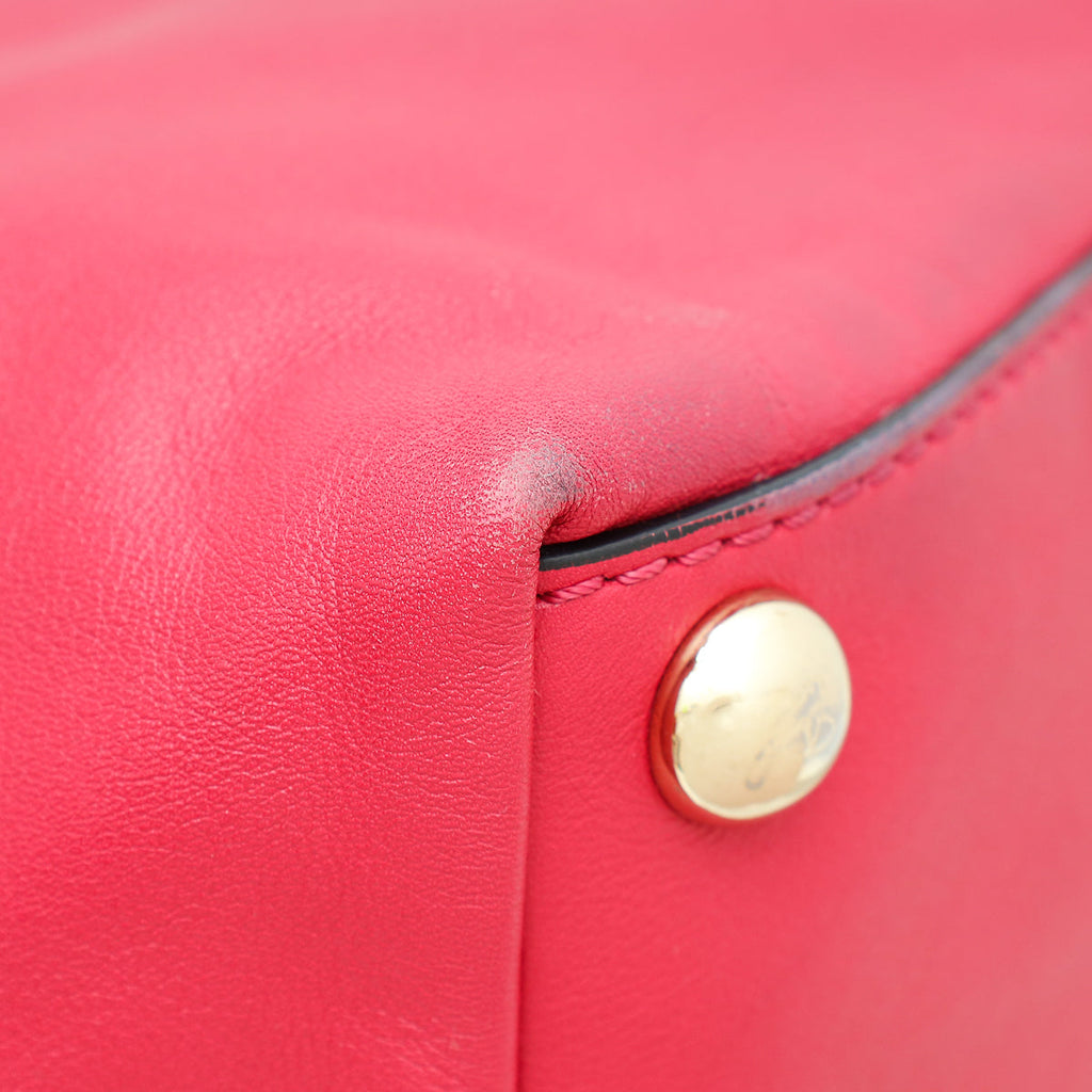 Valentino Fuchsia Rockstud Va Va Voom Tote Bag