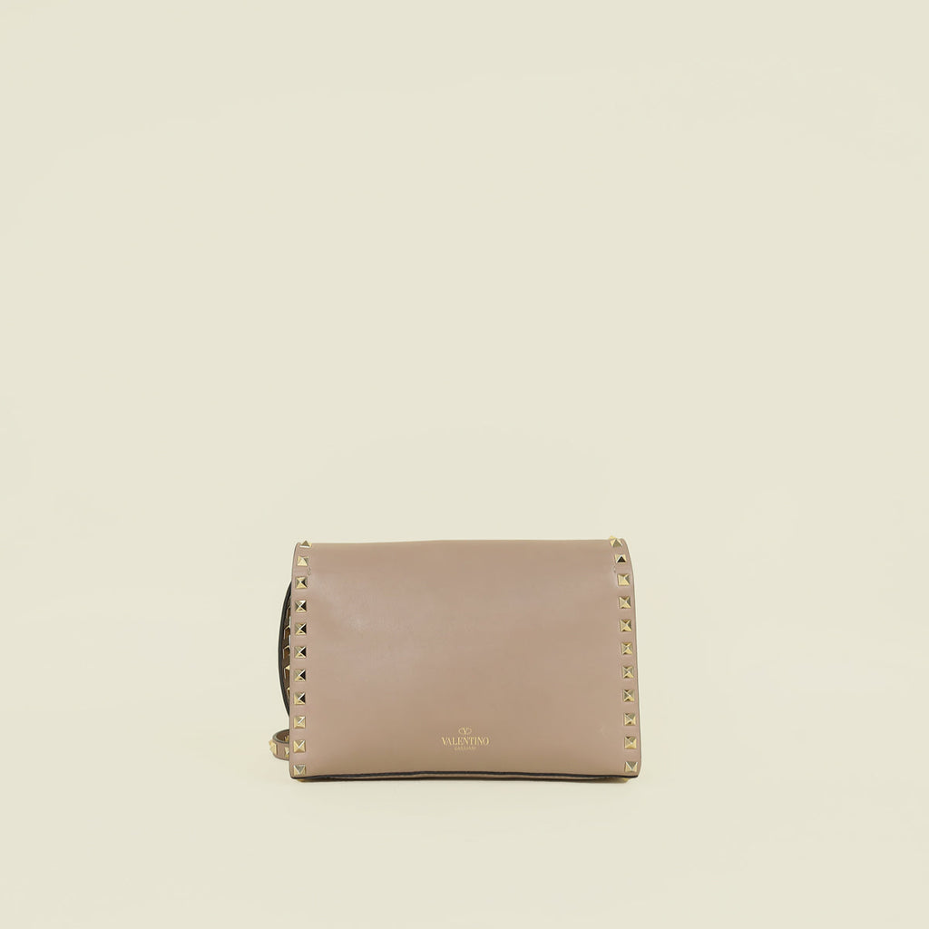 Valentino Poudre Rockstud Flap Crossbody Bag