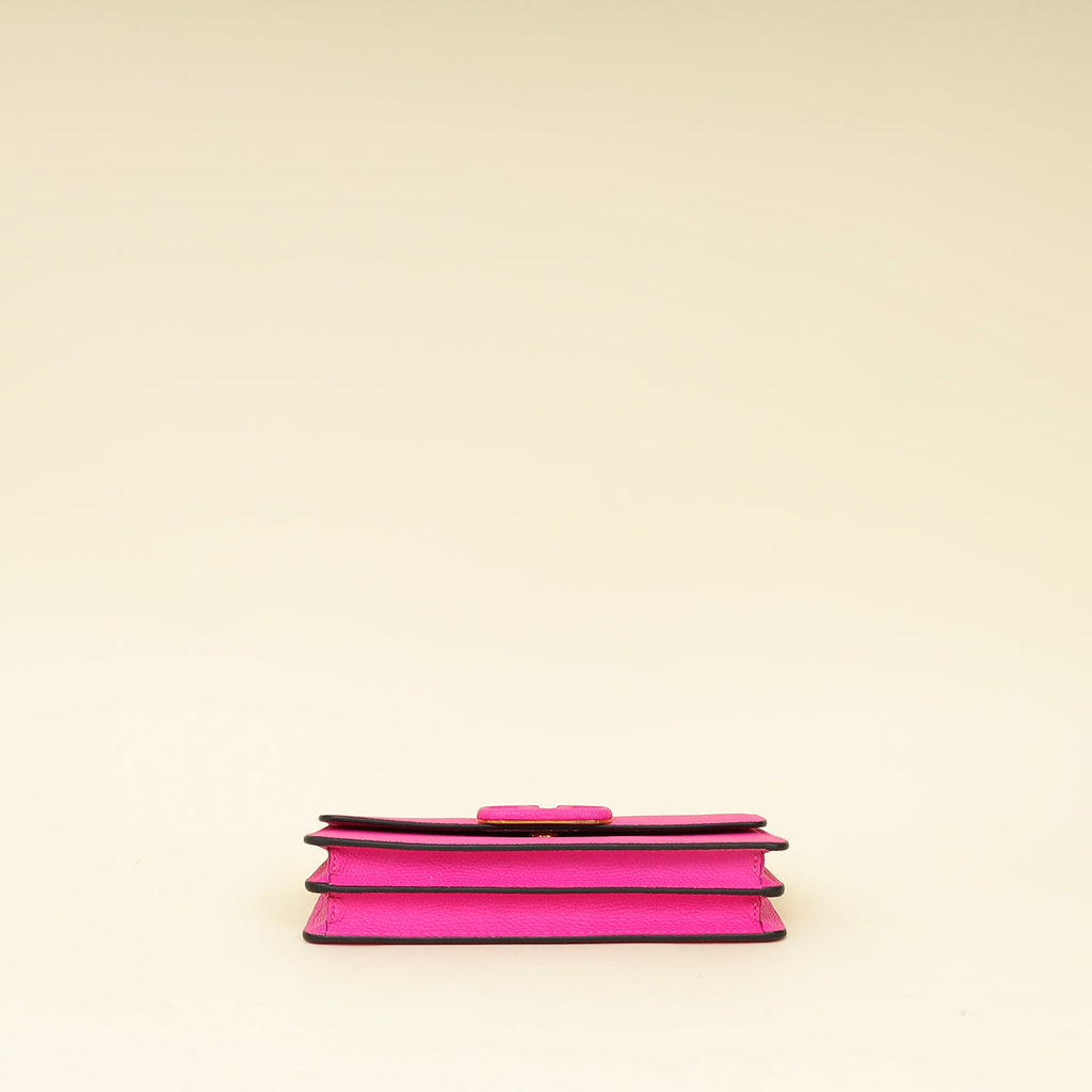 Valentino Fuchsia VLogo Signature Wallet on Chain