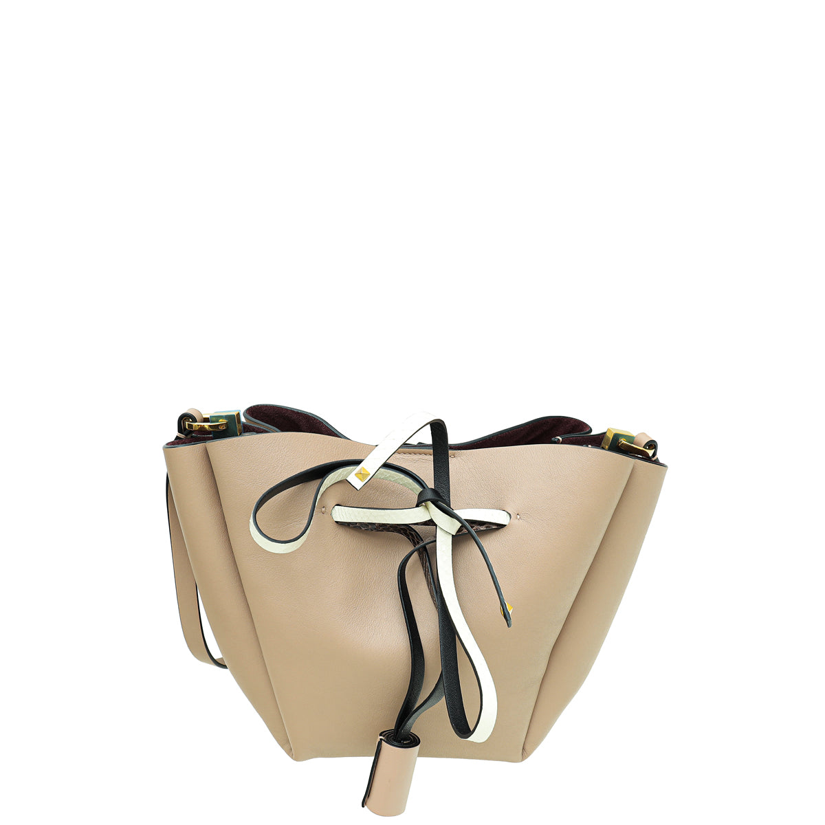 Valentino Poudre V Logo Bucket Medium Bag