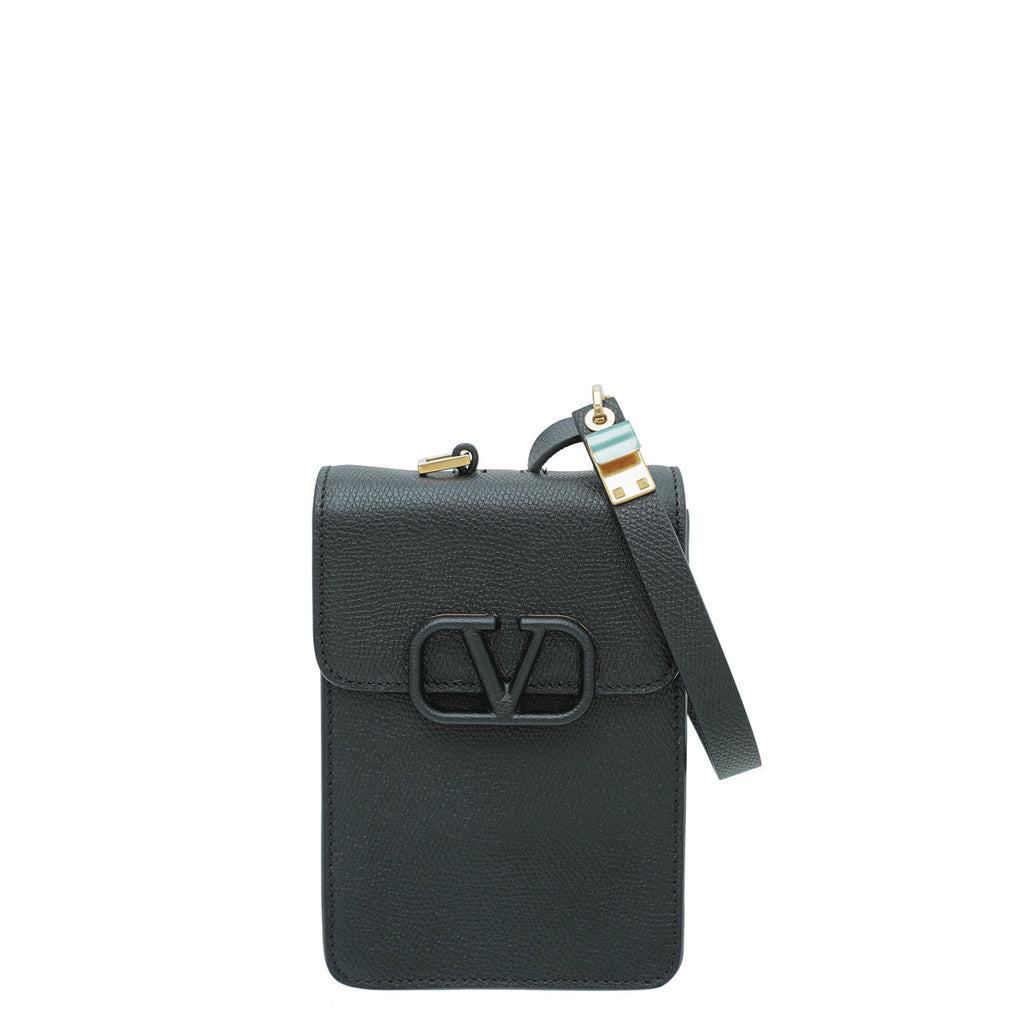 Valentino Black VSling Vertical Pouch