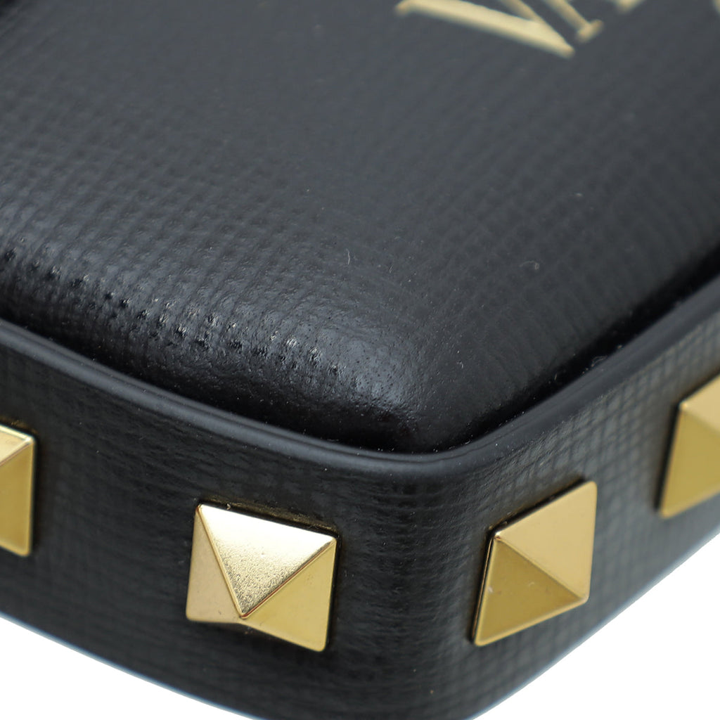 Valentino Black Mini Rockstud Pouch