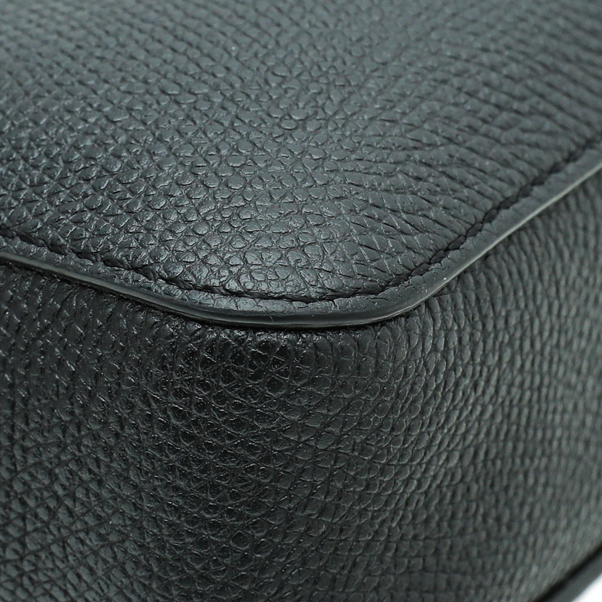 Valentino Black VLOGO Double Zip Chain Crossbody Bag