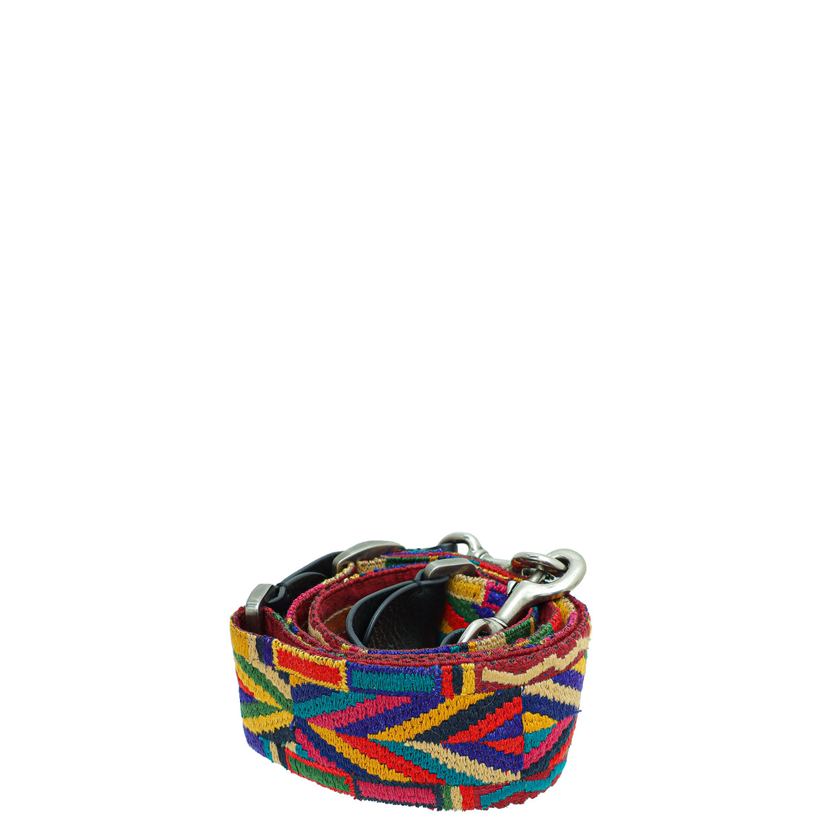 Valentino Black Multicolor Native Couture Guitar Bag Strap