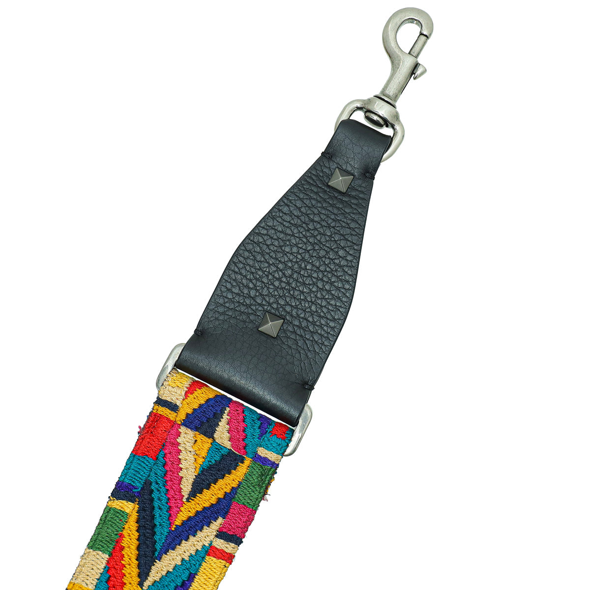 Valentino Black Multicolor Native Couture Guitar Bag Strap