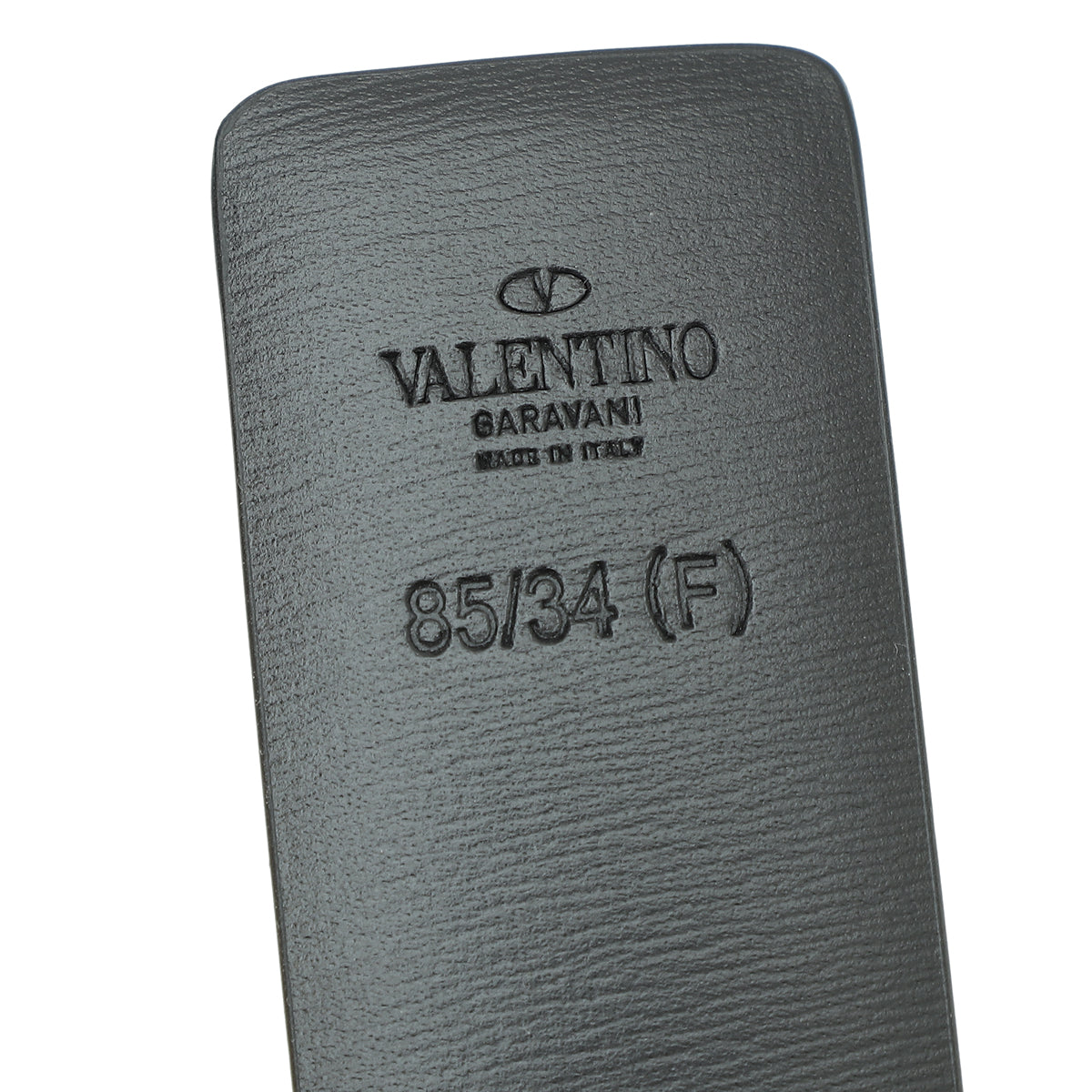 Valentino Black Vlogo Buckle Belt 34