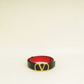 Valentino Bicolor Vlogo Signature Buckle Reversible 30mm Belt 38