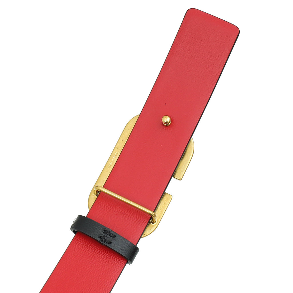 Valentino Bicolor Reversible VLogo Signature Small Belt 36