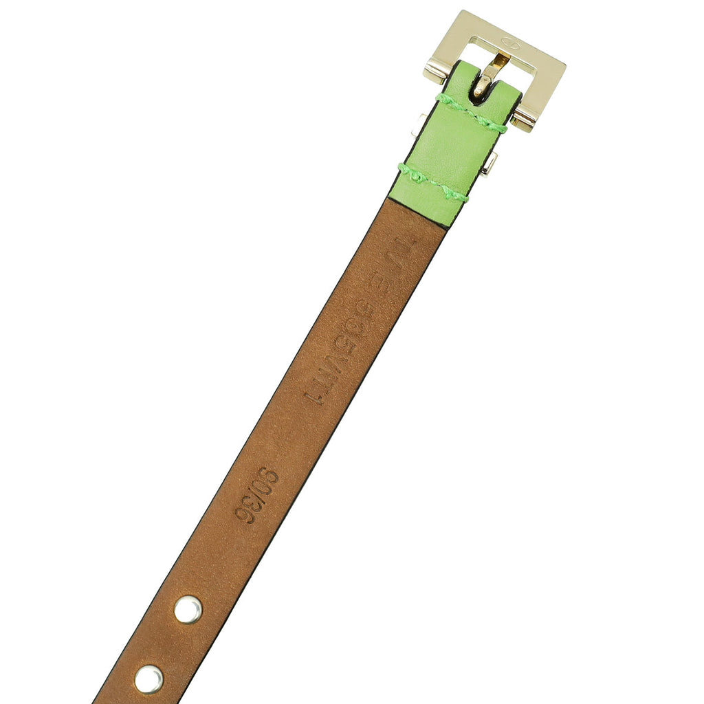 Valentino Green Rockstud Slim Belt 36