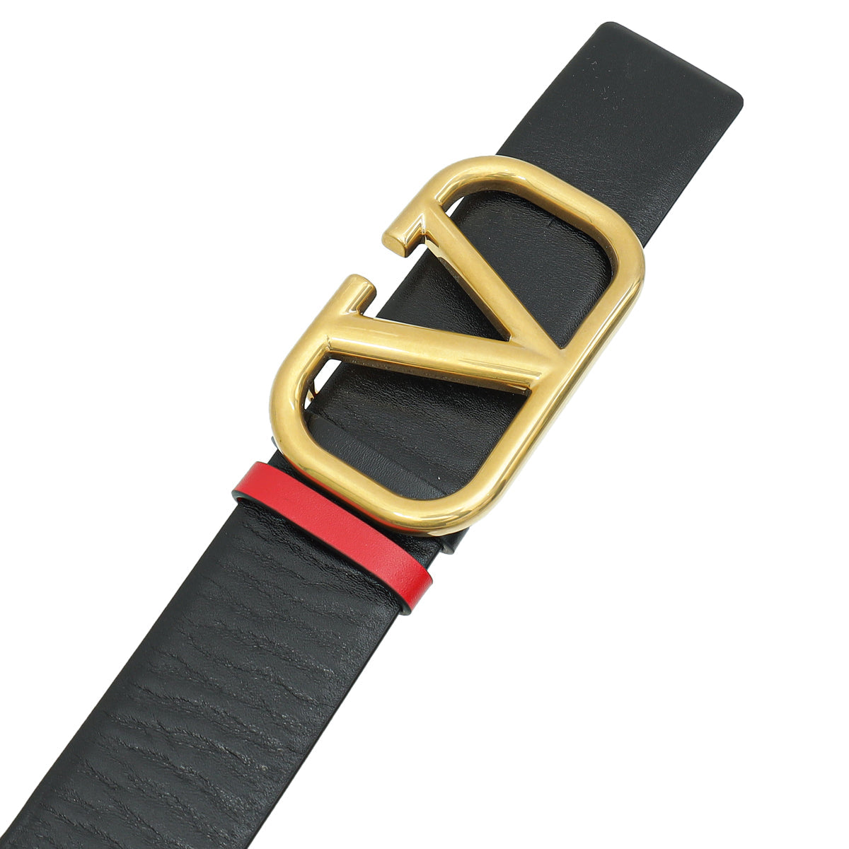 Valentino Black Vlogo 40mm Belt 26