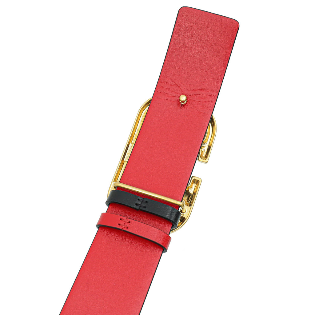 Valentino Black Vlogo 40mm Belt 26