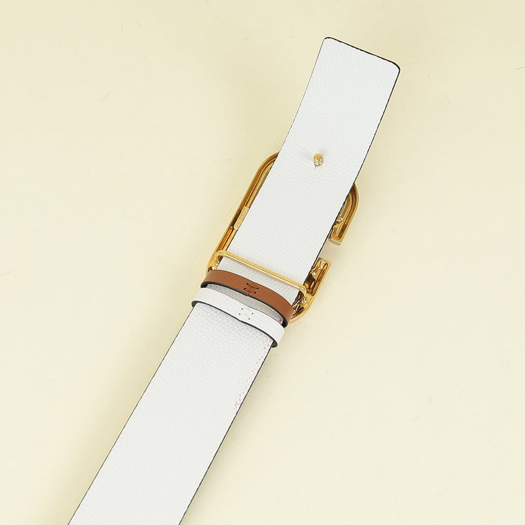 Valentino Bicolor Vlogo Buckle Reversible 40mm Belt 28