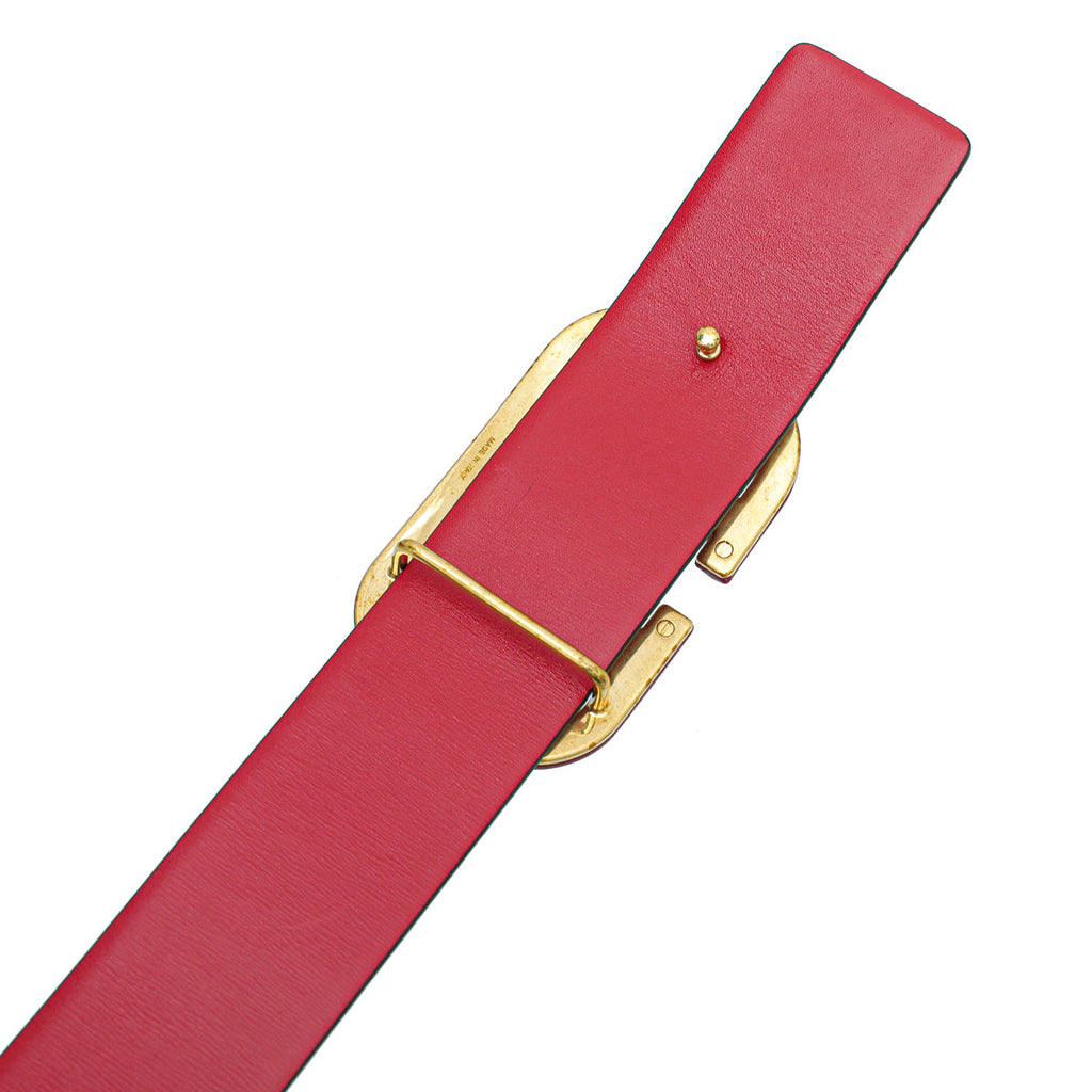 Valentino Reversible Tonal VLogo Buckle 40mm Belt