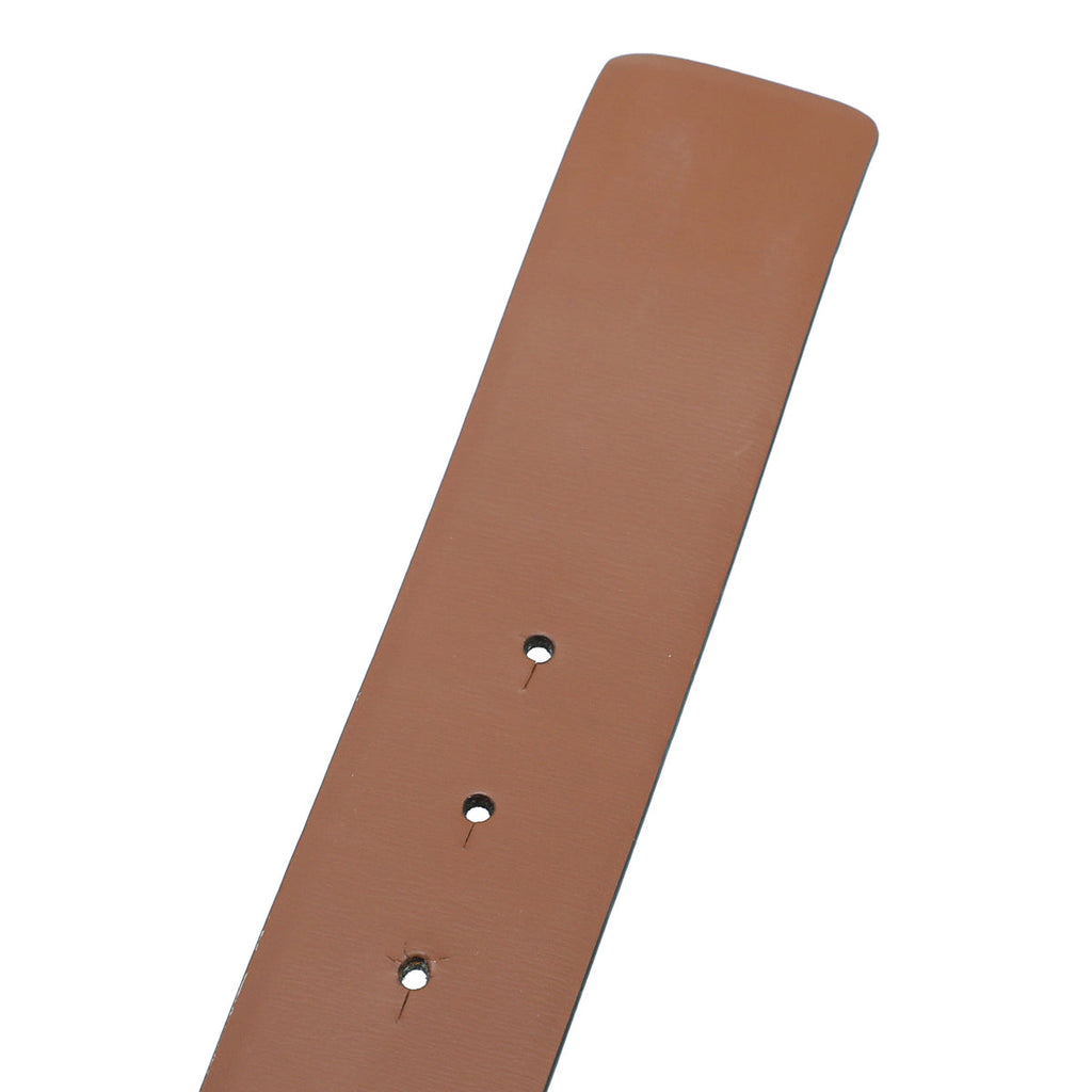 Valentino Tan Vlogo Buckle Leather Belt 34