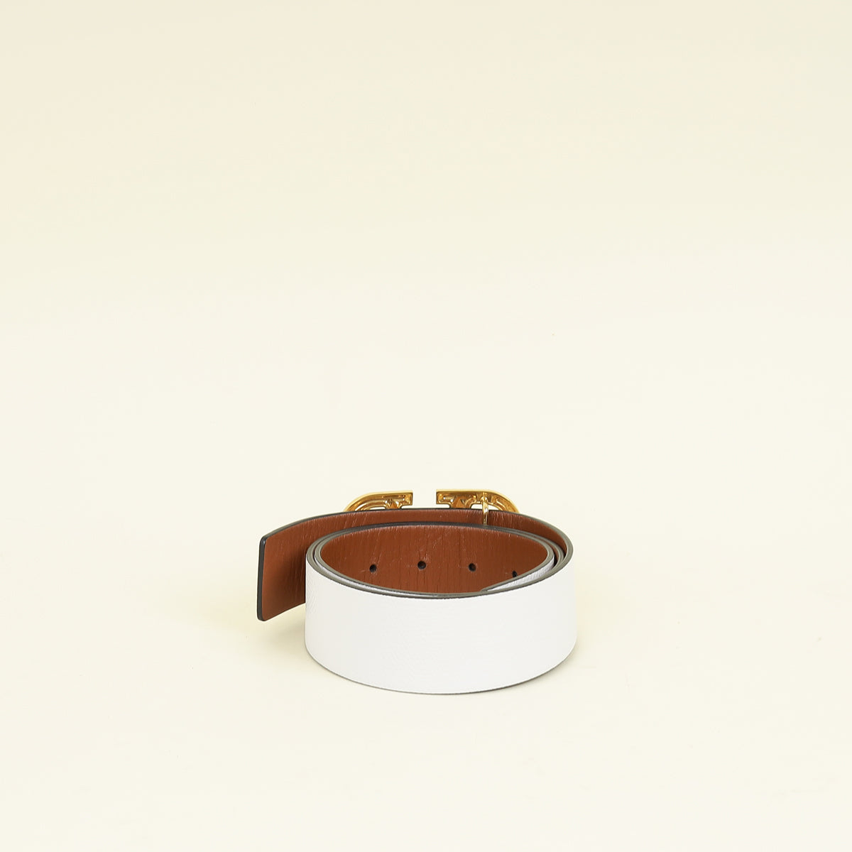 Valentino Bicolor Vlogo Buckle Reversible Belt 30