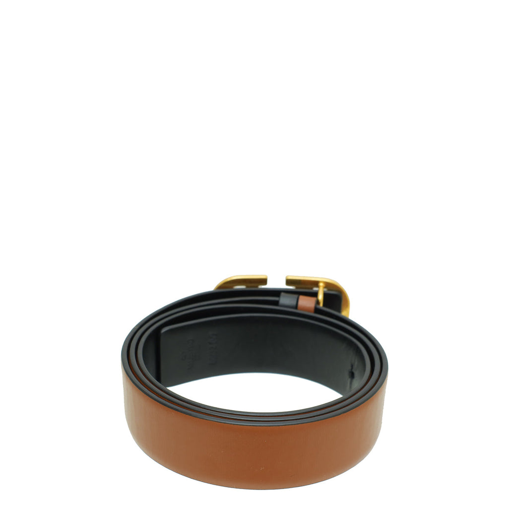 Valentino Bicolor Vlogo Reversible 30mm Belt 32