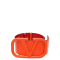 Valentino Orange Vlogo Wide Belt