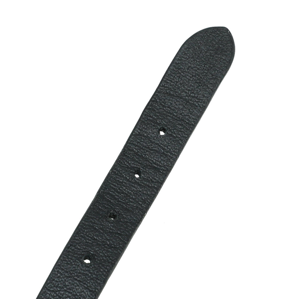 Valentino Black VLogo Leather Bracelet