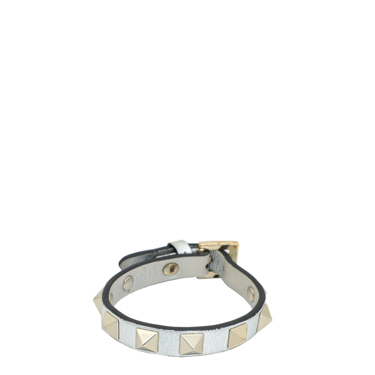 Valentino Metallic Silver Rockstud Bracelet
