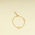 Valentino Gold Tone Vlogo Signature Metal Bracelet