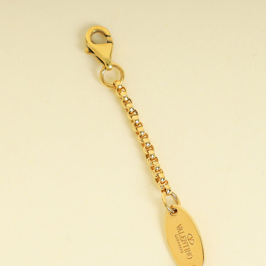 Valentino Gold Tone Vlogo Signature Metal Bracelet