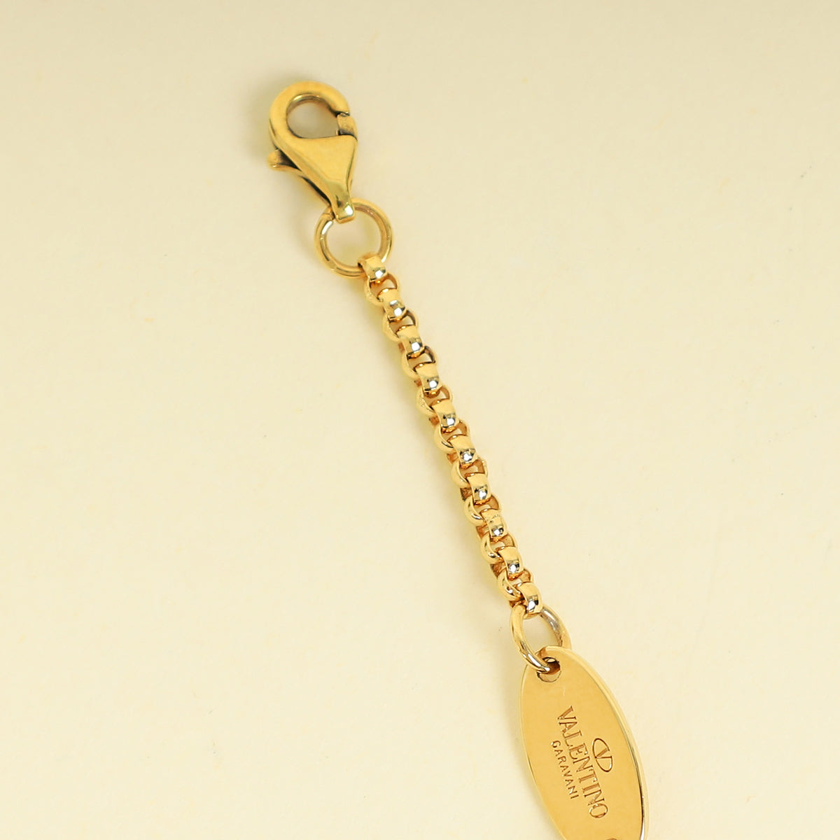 Valentino Gold Tone Vlogo Signature Metal Bracelet