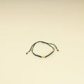 Valentino Gold VLogo Braided Cord Bracelet