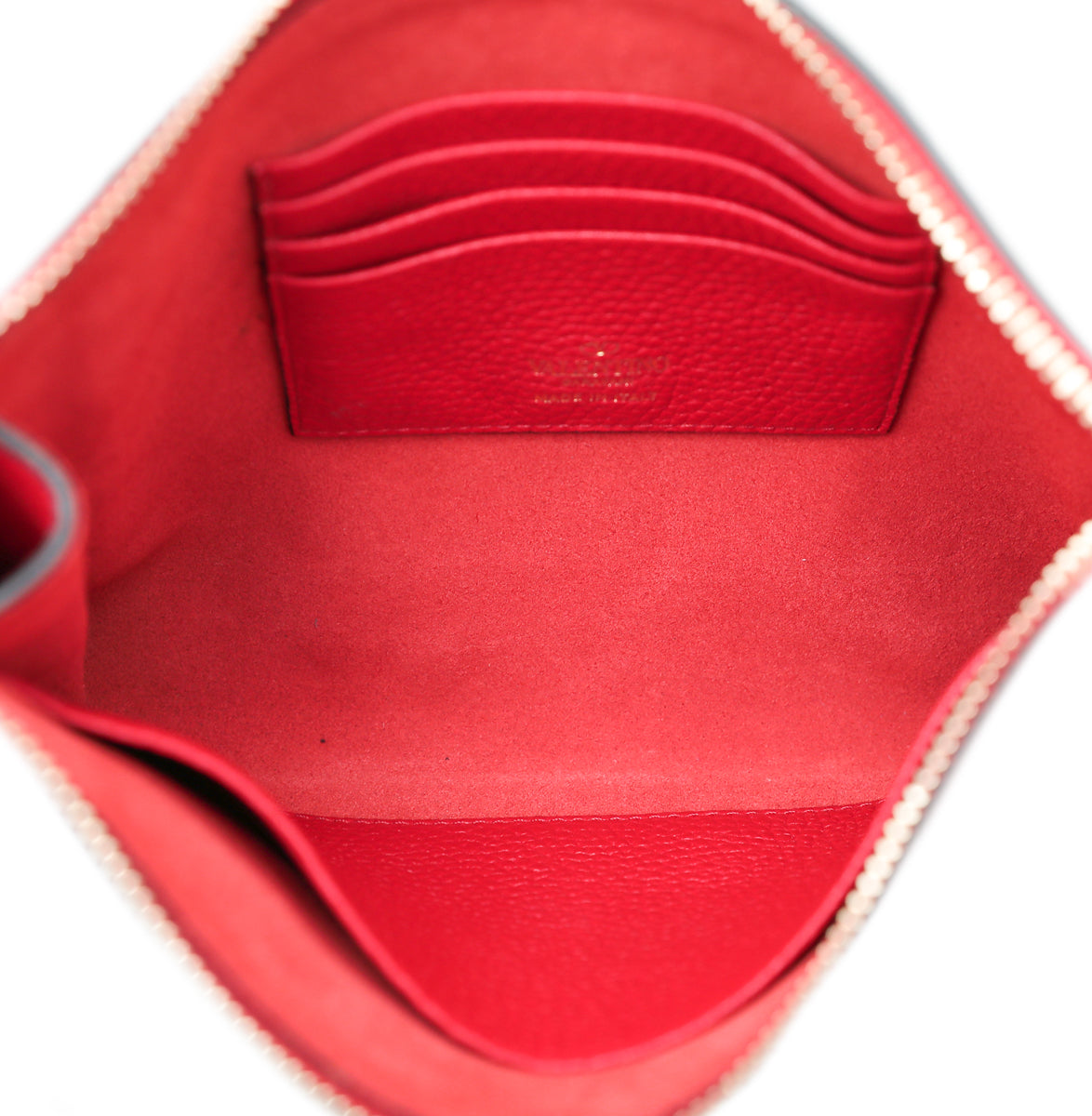 Valentino Red Rockstud Medium Pouch