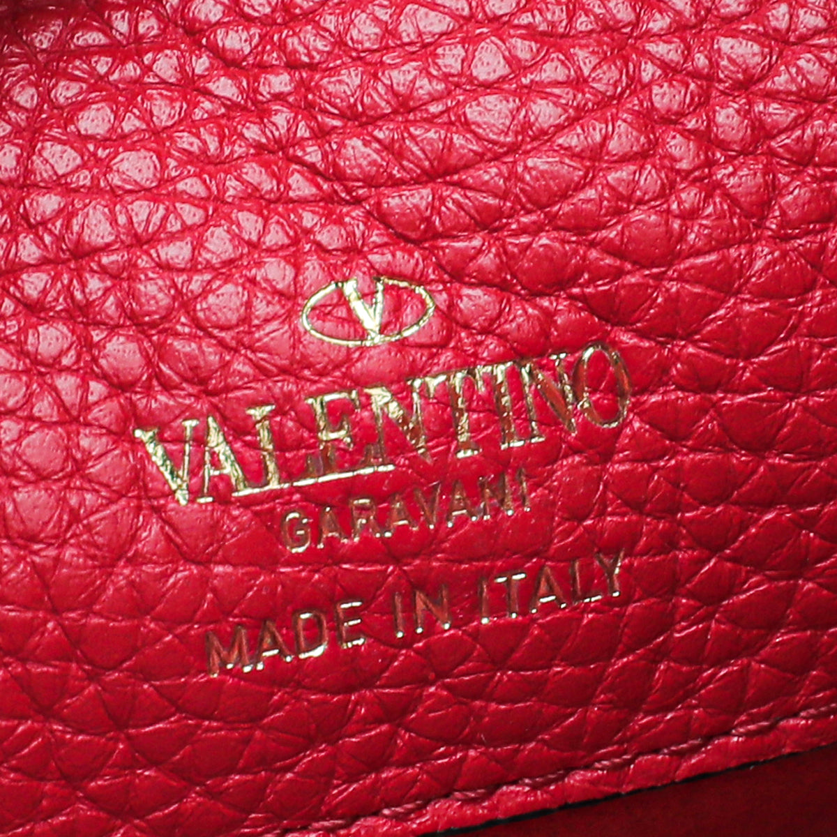 Valentino Red Rockstud Medium Pouch