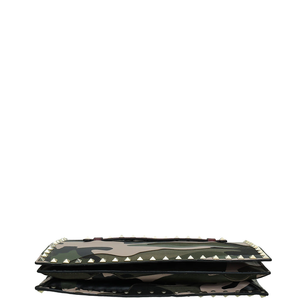 Valentino Camouflage Rockstud Wristlet Clutch