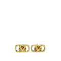 Valentino Gold V Logo Stud Earring
