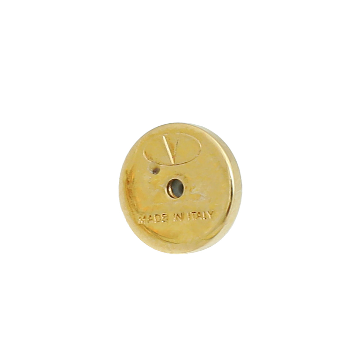 Valentino Gold Finish VLogo Signature Earrings