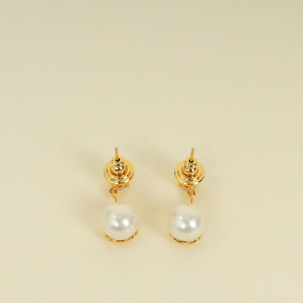 Valentino Gol VLogo Signature Faux-Pearl Earrings