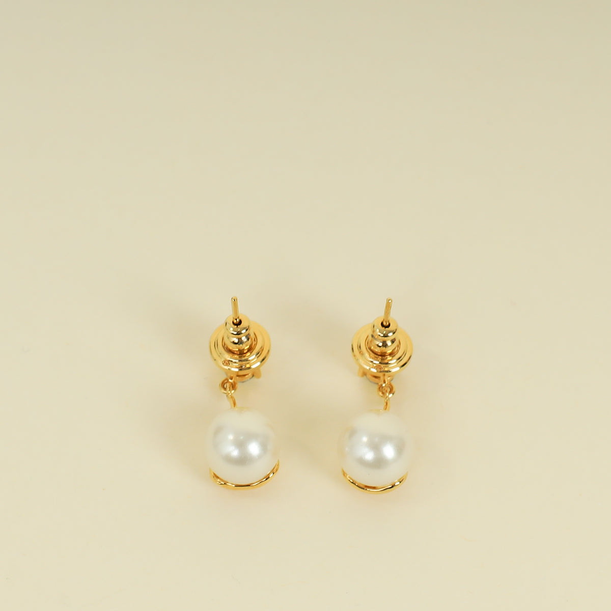 Valentino Gol VLogo Signature Faux-Pearl Earrings
