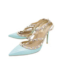 Valentino Grey Rockstud Caged Pump 41