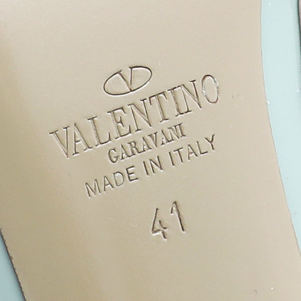 Valentino Grey Rockstud Caged Pump 41