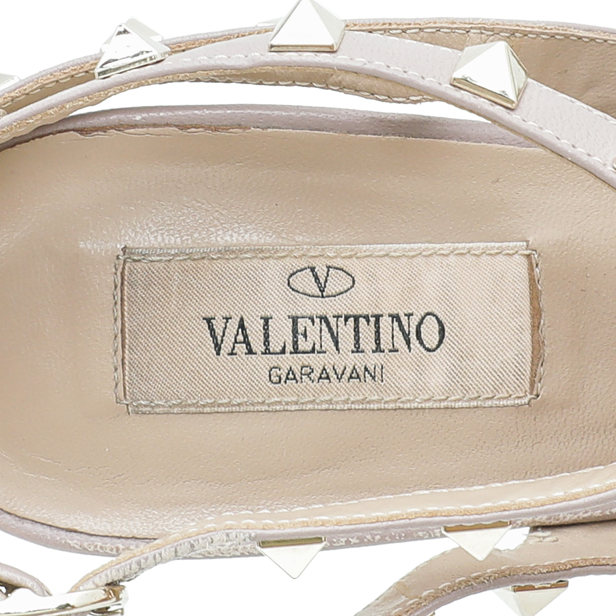 Valentino Grey Rockstud Caged Pump 41